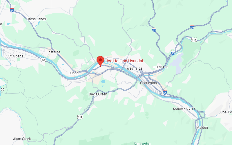 Joe Holland Hyundai in South Charleston WV map